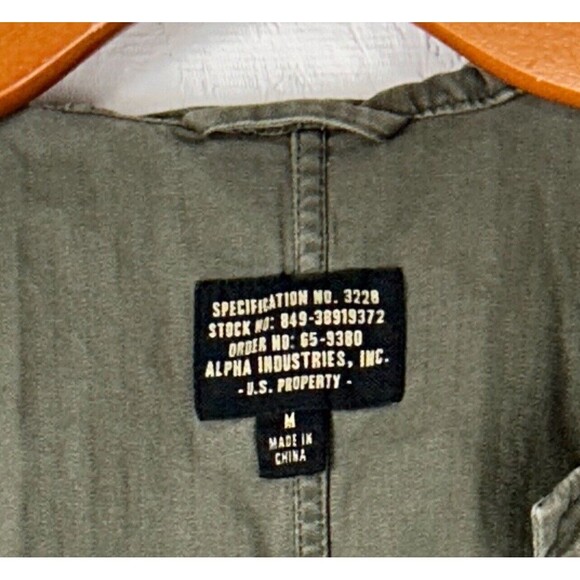 NWOT Alpha Industries,inc. U. S. Service Jacket Women 100% Cotton - Picture 6 of 14